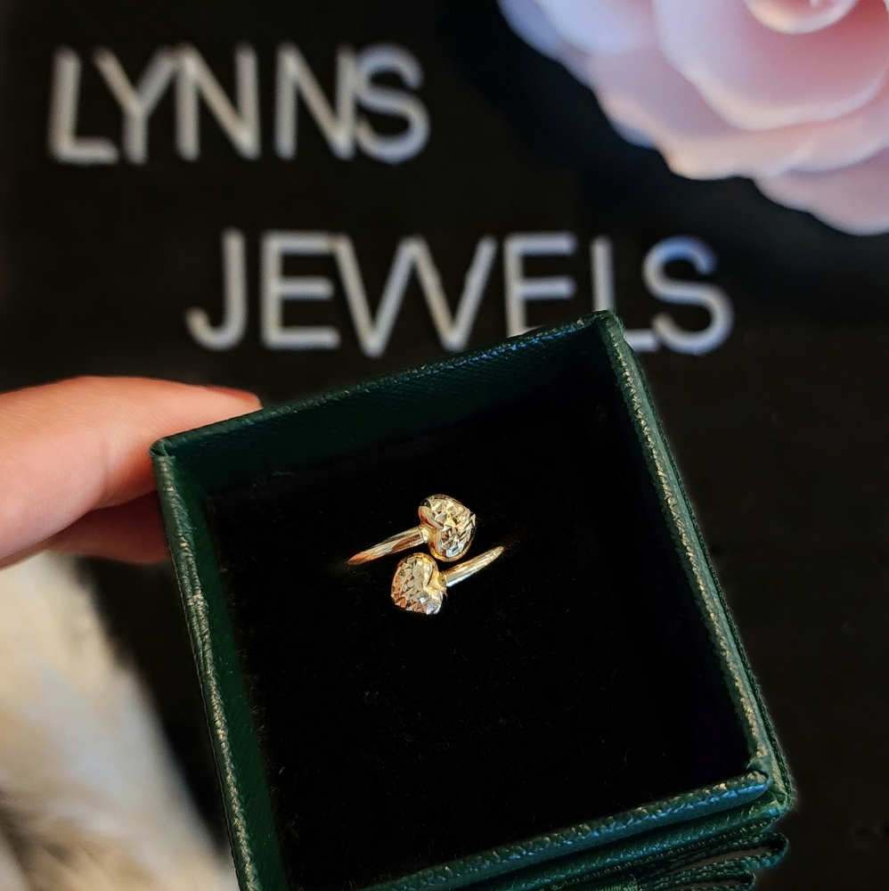 SOLD: 18K Real Japan Gold Heart Spiral Ring